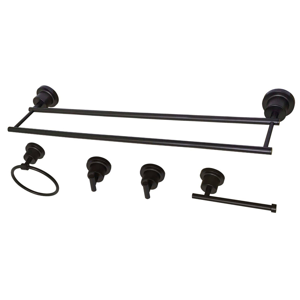 5 Piece Oil Rubbed Bronze Bathroom Accessory Set Q2319