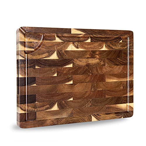 Acacia Wood Cutting Board 15"x11" 1.2" Thick D9209
