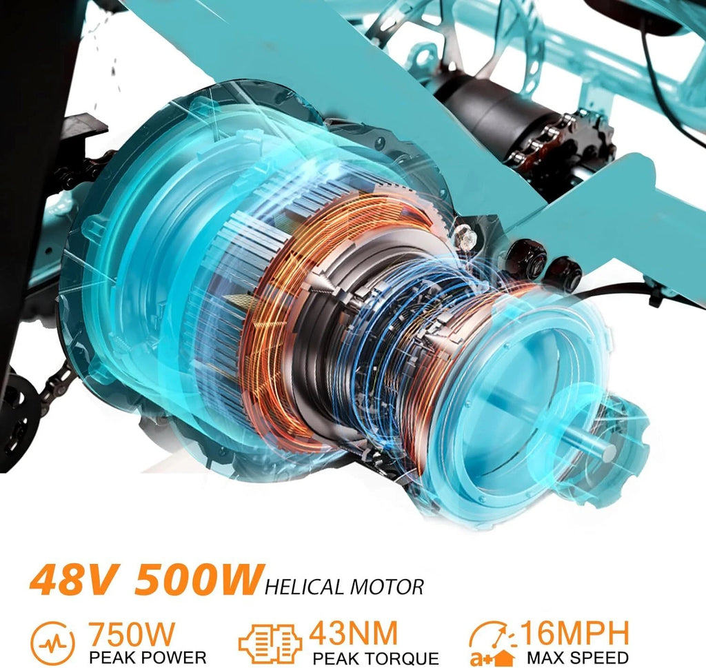 20 x4in Fat Tire Electric Tricycle 500W E-bike K11011