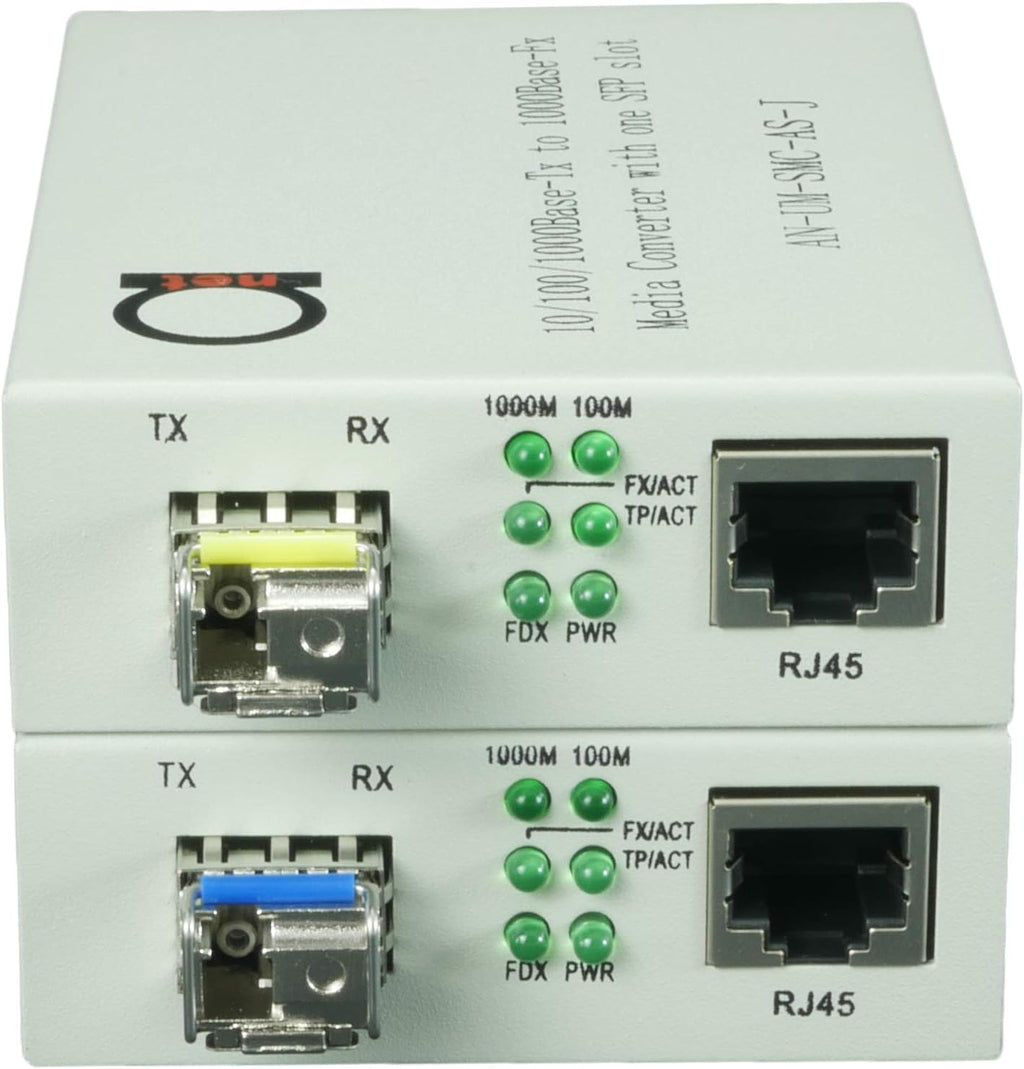 Single Mode LC WDM Bi-Di Gigabit Media Converter 20km 1 Pair E571