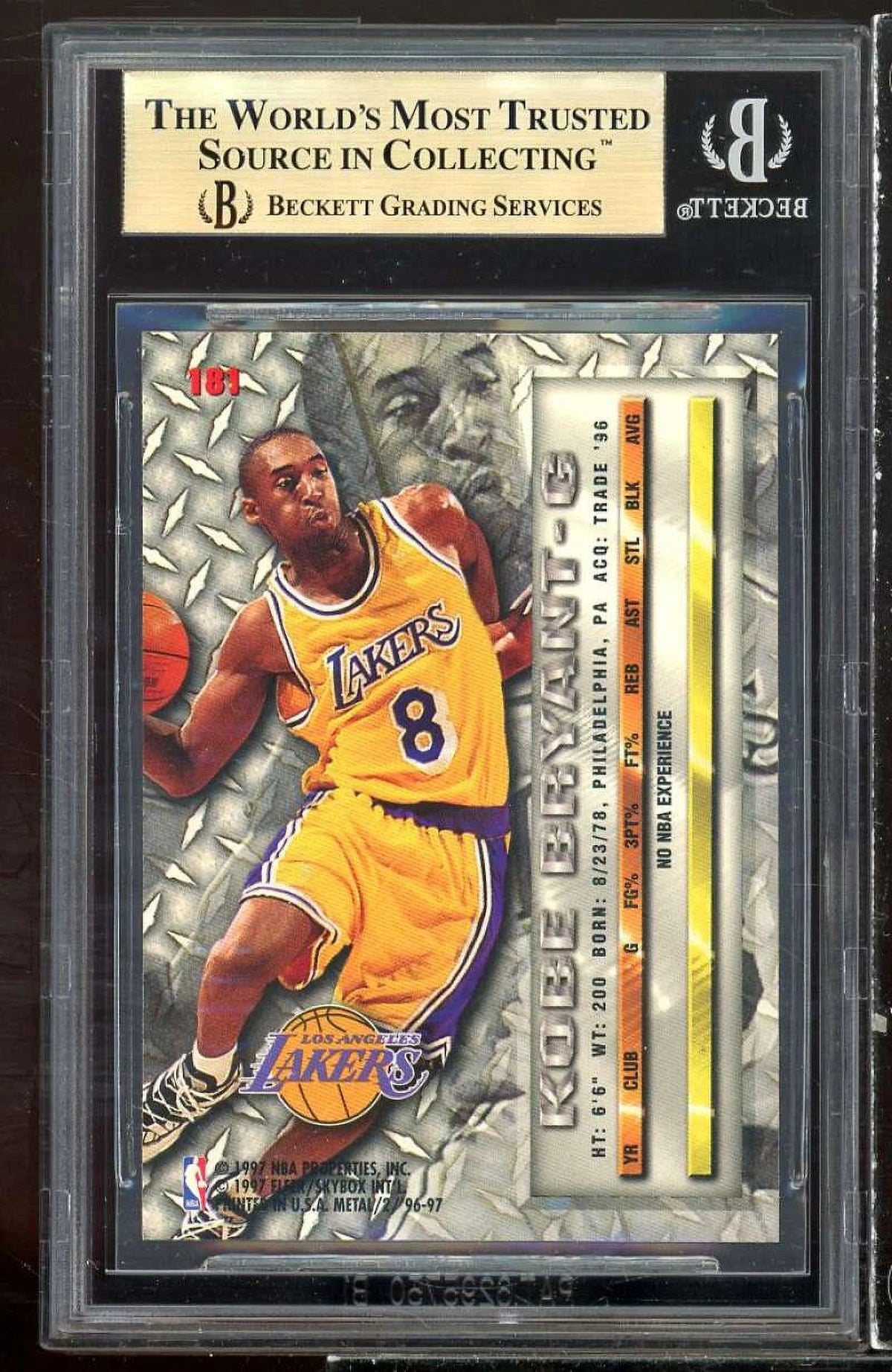 1996-97 Metal #181 BGS 9.5 Rookie Card J681119