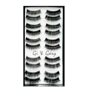 Retro-Glam L3 Black Eyelashes (10 pairs) B199424