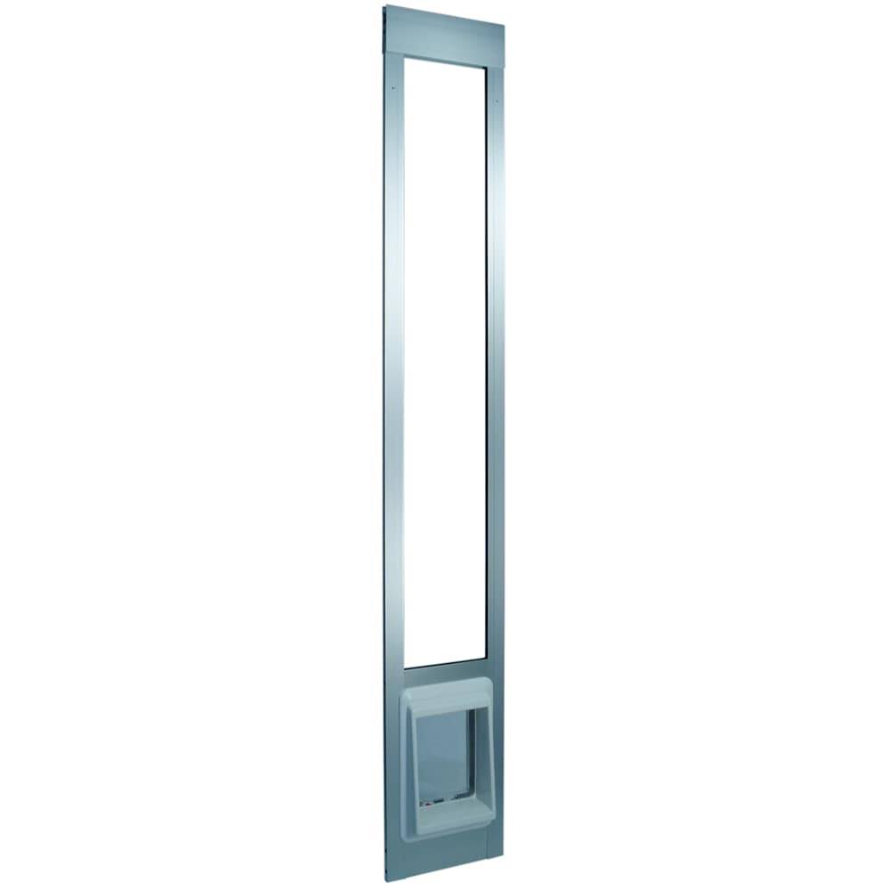 Electric Cat Flap Patio Door Insert 7 in. x 9 in. Lockable Aluminum T80996