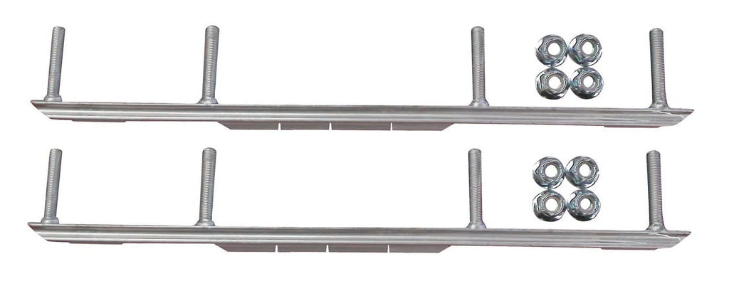 Green XCS Snowmobile Skis with 6" Shaper Bars Complete Kit A383