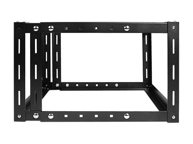 6U 800mm Adjustable Wallmount Server Cabinet with 1U 24-Port Cat6 Patch Panel F692353