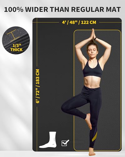 Large Yoga Mat 6'x 4' 1/4 inch Z793798