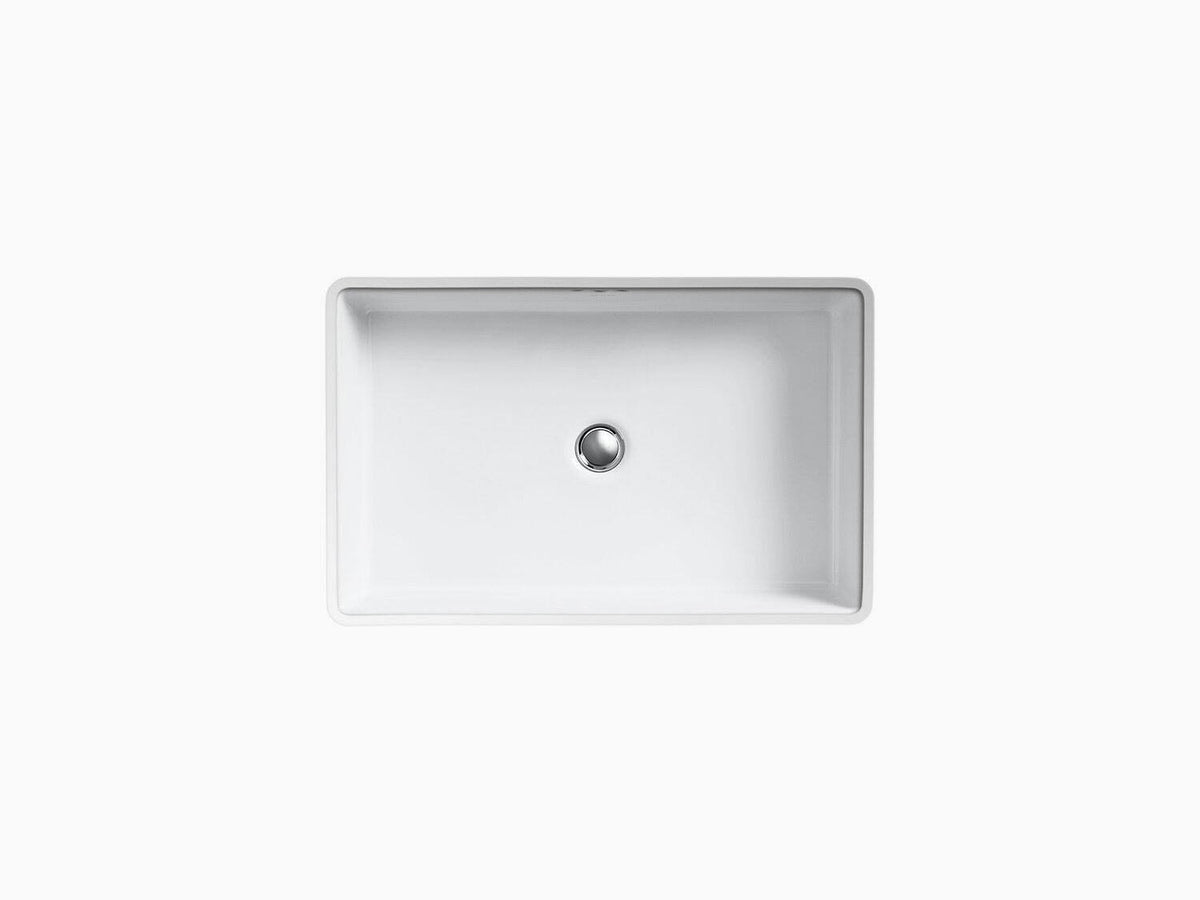 Undermount Bathroom Sink with Glazed Underside Y771