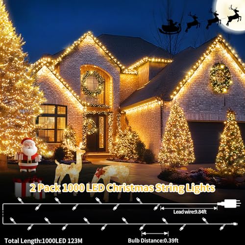 1000 LED Waterproof 8 Modes Fairy Lights N906
