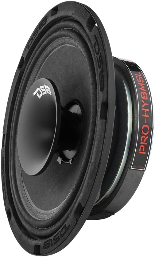 8 Shallow Hybrid Mid-Range Car Audio Loudspeaker with Grill Included 400W Max 200W RMS 8 Ohms P8829
