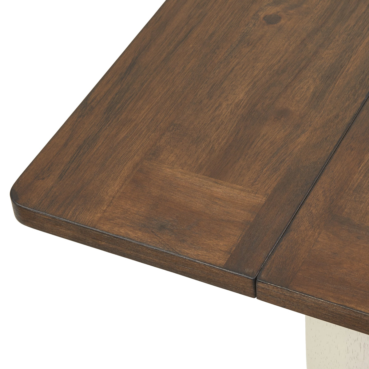 50 x 36 x 30 Walnut Antique White Square Dining Table T6464
