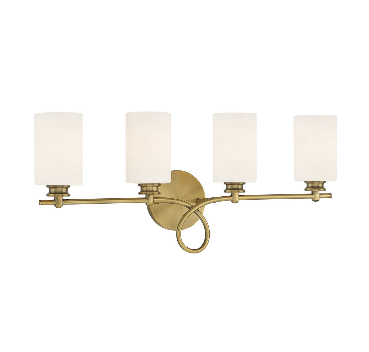 4 Light Warm Brass Bath Bar L444