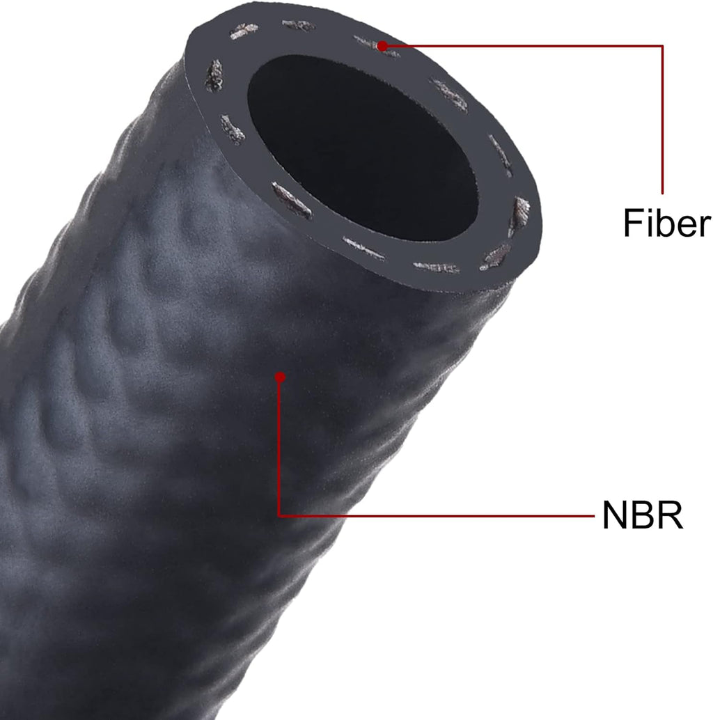 3/8 Fuel Hose Line NBR Rubber 25FT Pack of 2 U77268