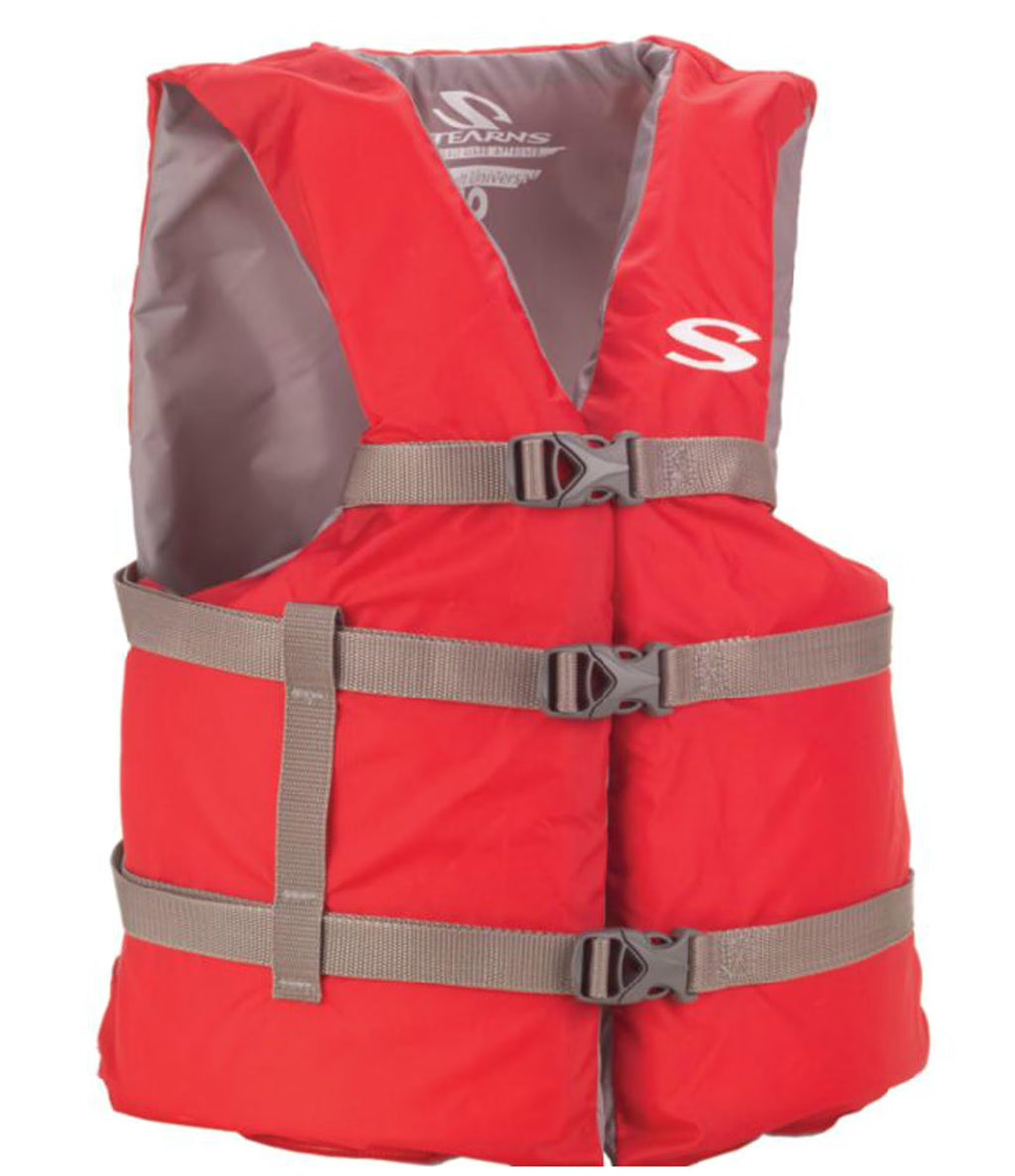 Red Adult Life Jacket Vest Flotation R489