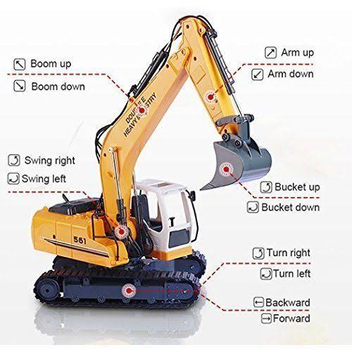 Metal Construction Toys RC Excavator I916