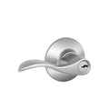 Satin Chrome Keyed Entry Lever B833