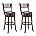 Cappuccino Swivel Stool, Pack of 2, 29-Inch U237174