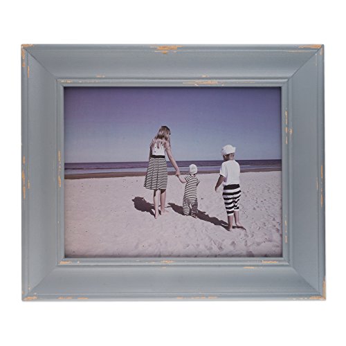 Antique Silver Distressed Wooden Picture Frame 8x10 L535