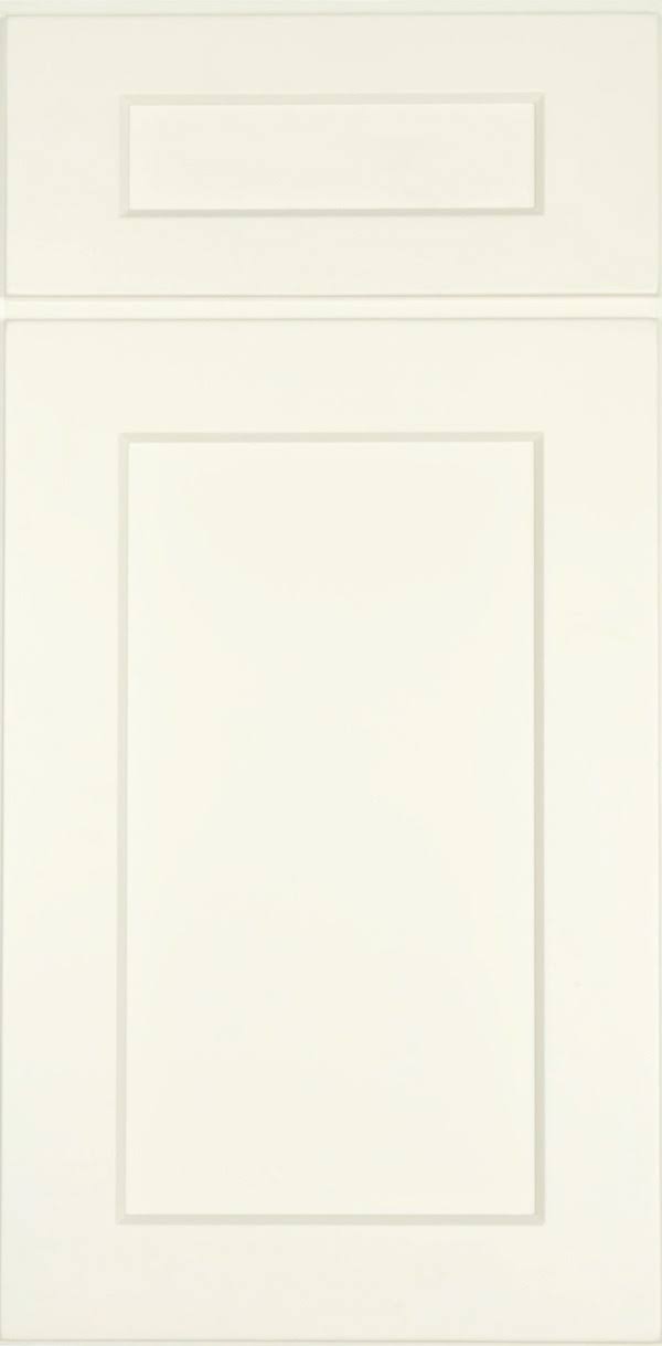 Antique White 2 Doors 1 Drawer 1 Shelf Base Cabinet High-Density Fiberboard M55605