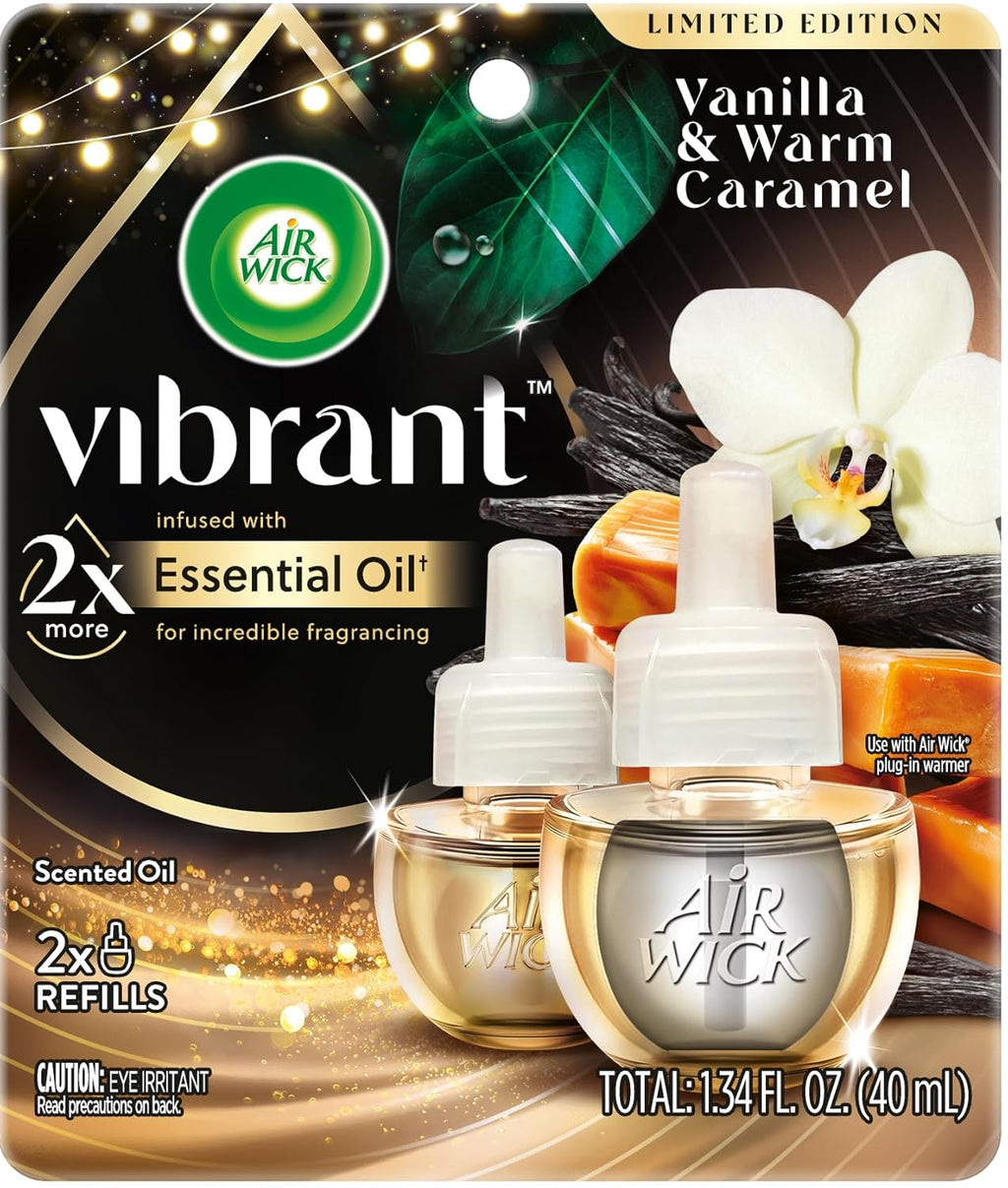 Cozy Vanilla & Caramel Scented Oil Refill, 2 ct D42879