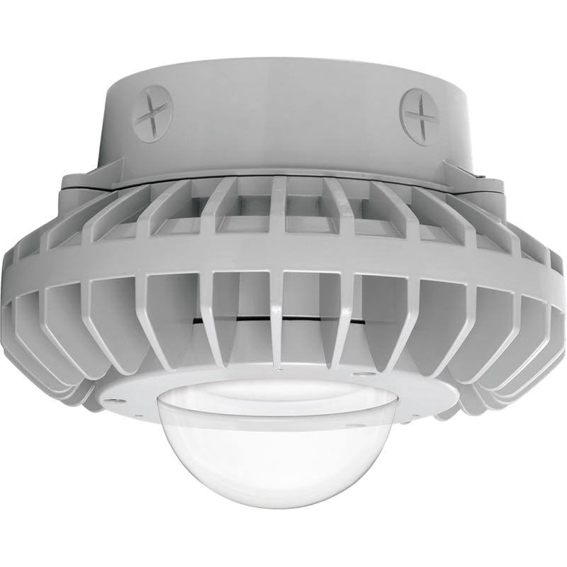 Gray LED Ceiling Light with Clear Globe I994