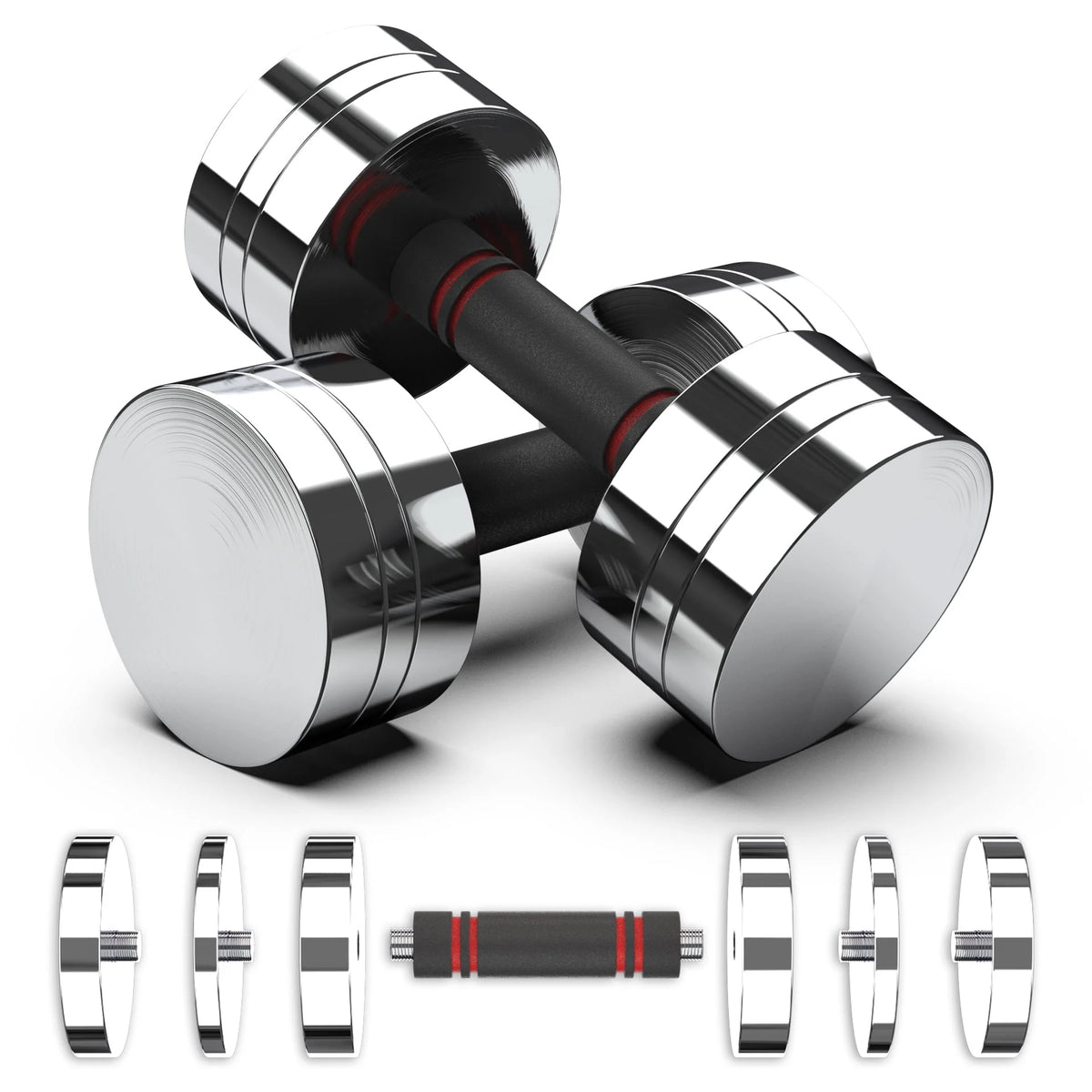 Adjustable Dumbbell Set with Foam Handles M1285