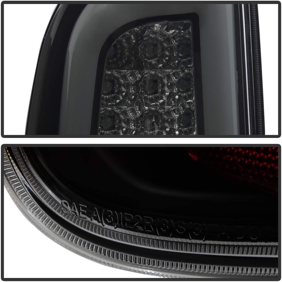 Black Smoked LED Tail Lights Brake Lamps O9805