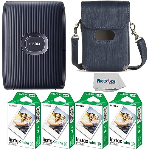 Clay White Instant Printer Bundle with Film 40 Sheets and Protective Case W67283