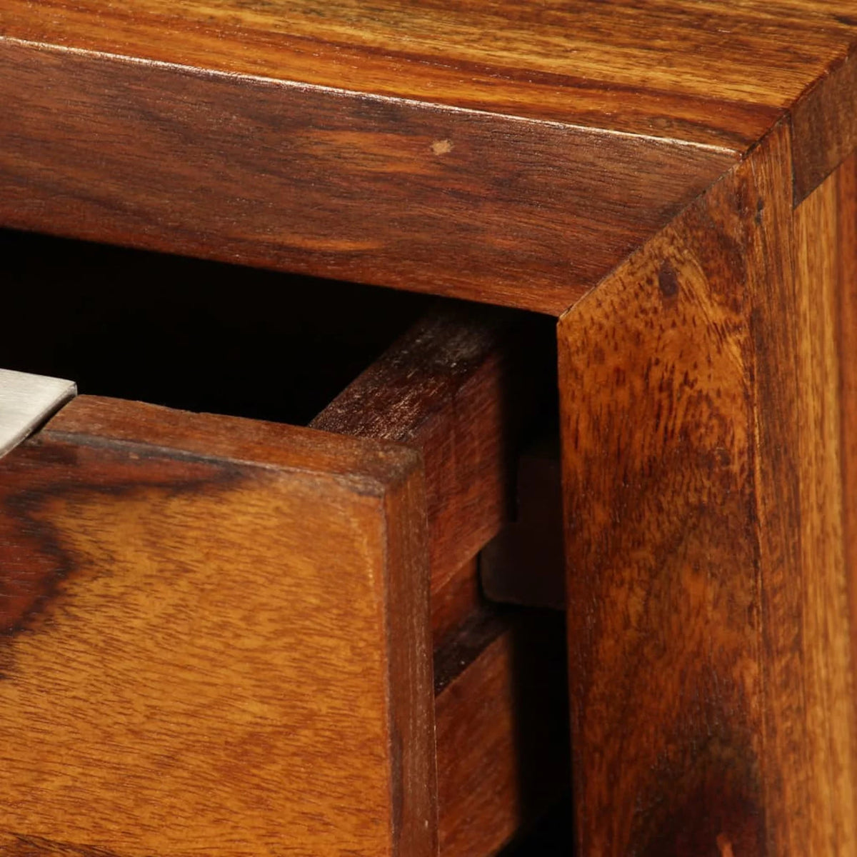 Sheesham Wood TV Stand with 2 Storage Drawers C756947