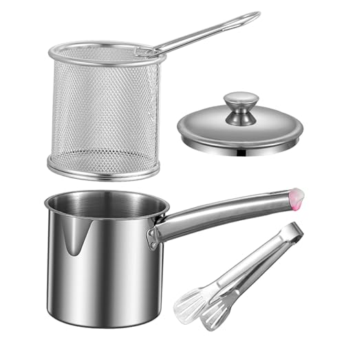 Deep Fryer Pot with Cover and Net Basket I9625