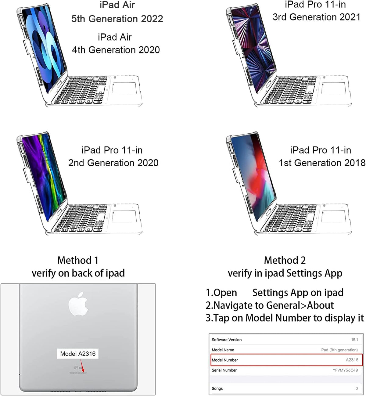 iPad Keyboard Case with Touchpad K7341