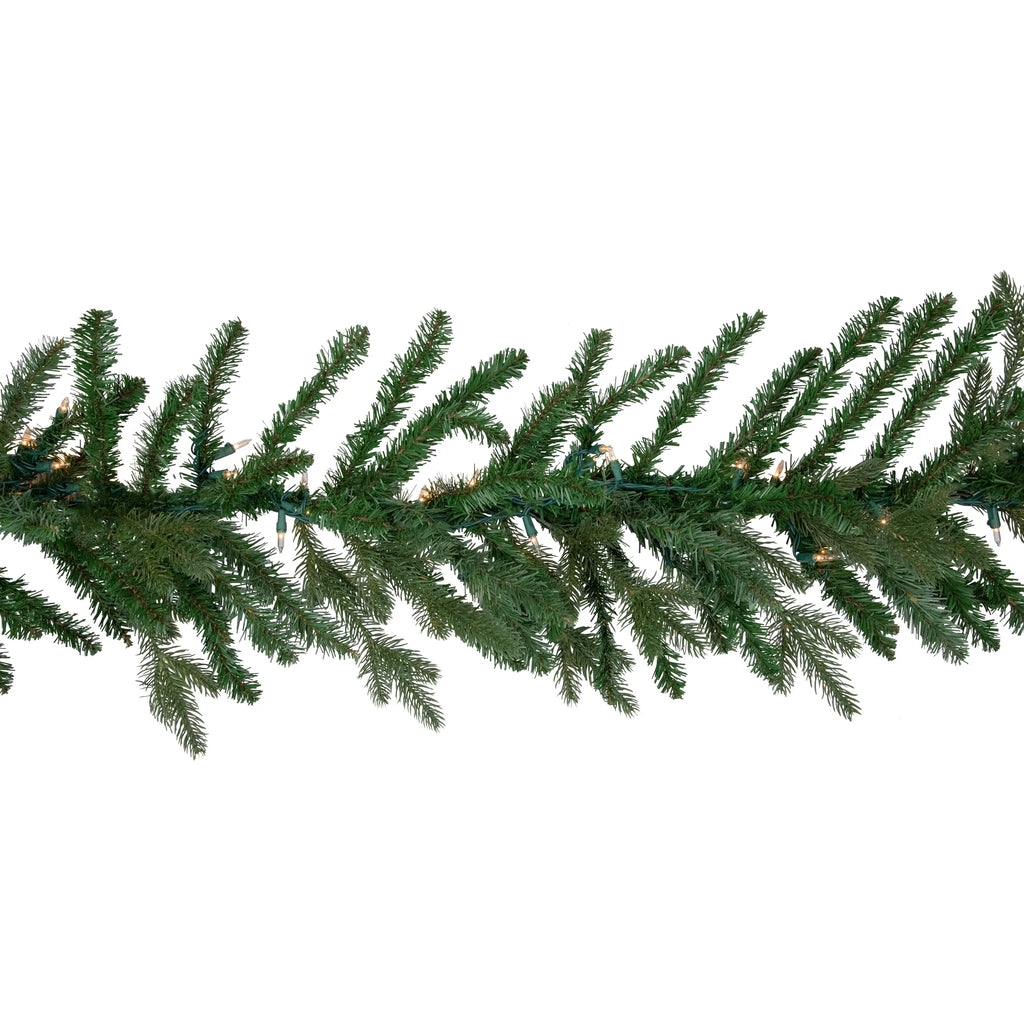 Pre-Lit Artificial Christmas Garland - 9' x 14" - Clear Lights U117377