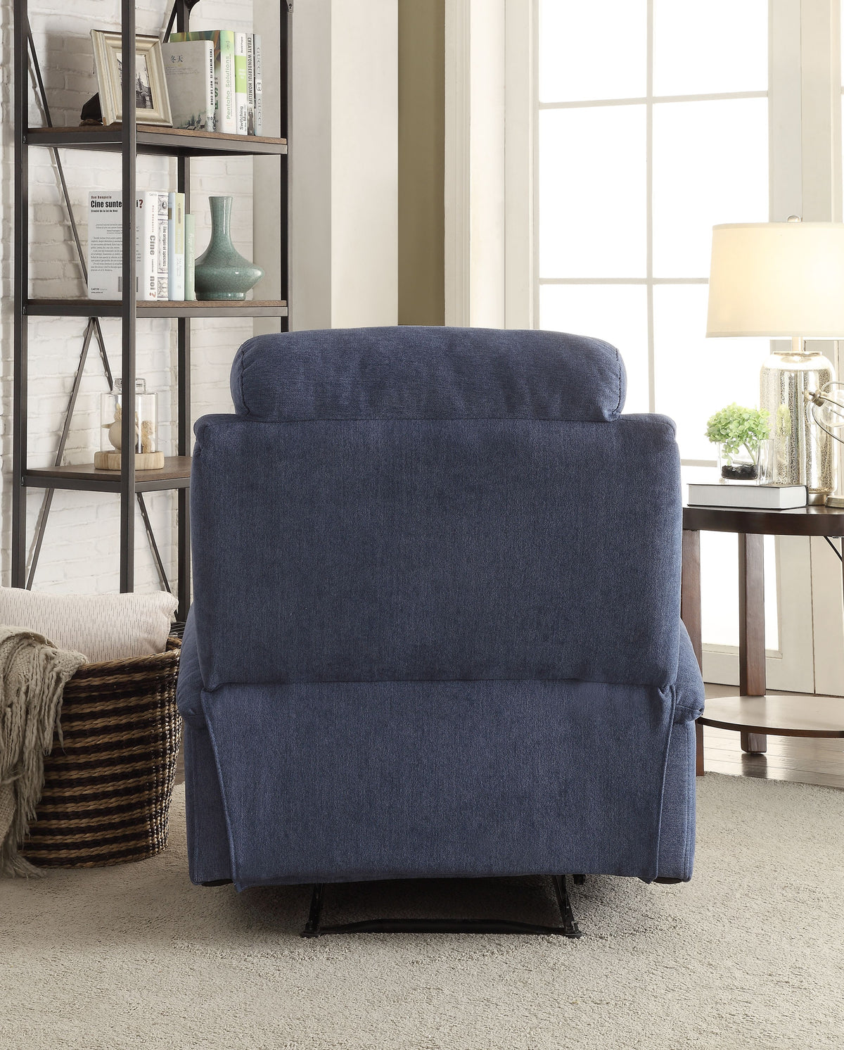 Blue Velvet Recliner O756