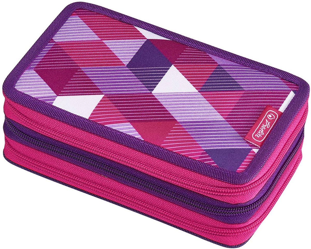 Pink Polyester Pencil Case Q5717