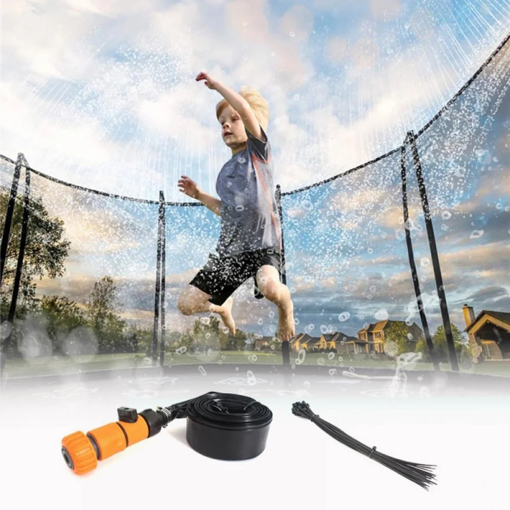 Orange/Green Outdoor Trampoline Water Sprinkler A51540