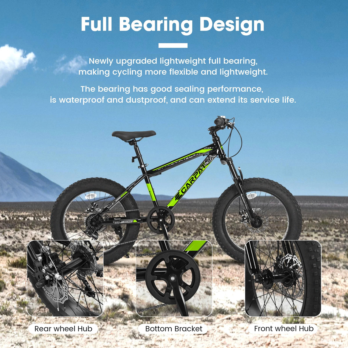 20'' 7 Speed Kids Mountain Bike with 4 inch Fat Tire R119