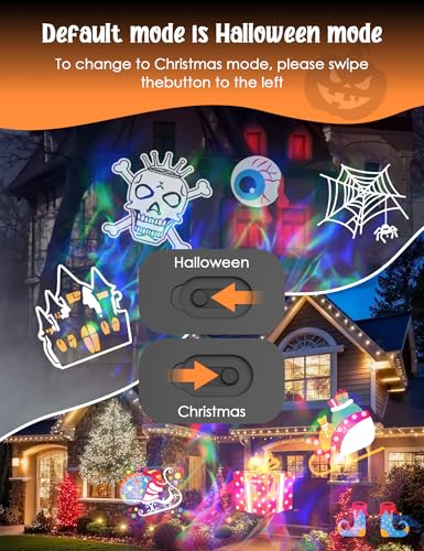 12-in-1 Outdoor Waterproof Holiday Projector Lights N483320