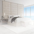 Velvet Ivory King Set Of 4 Panels S45253