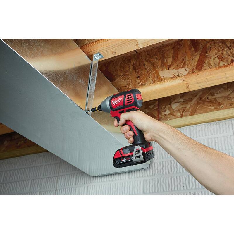 18V Cordless Drill Driver Impact Driver Combo Kit 2-Tool with 50PC Bit Set A653553