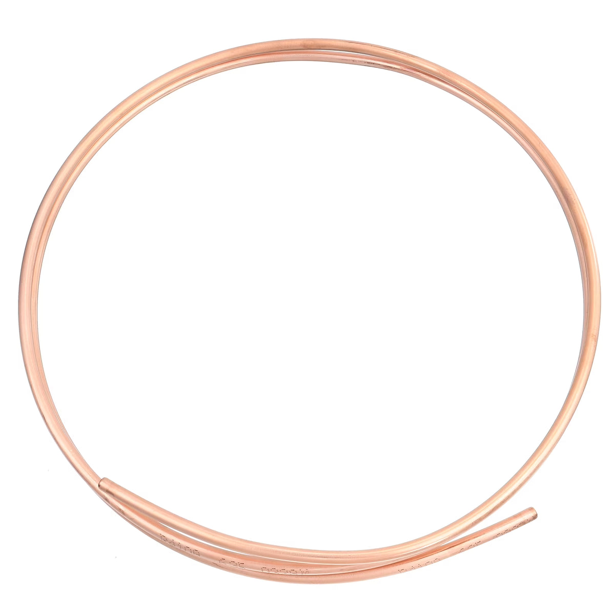 Copper Tube Refrigeration Tubing 0.31" OD x 0.24" ID x 6.6Ft Seamless Round Pipe Coil I827
