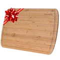 18x12" Bamboo Cutting Board with Juice Groove I97743