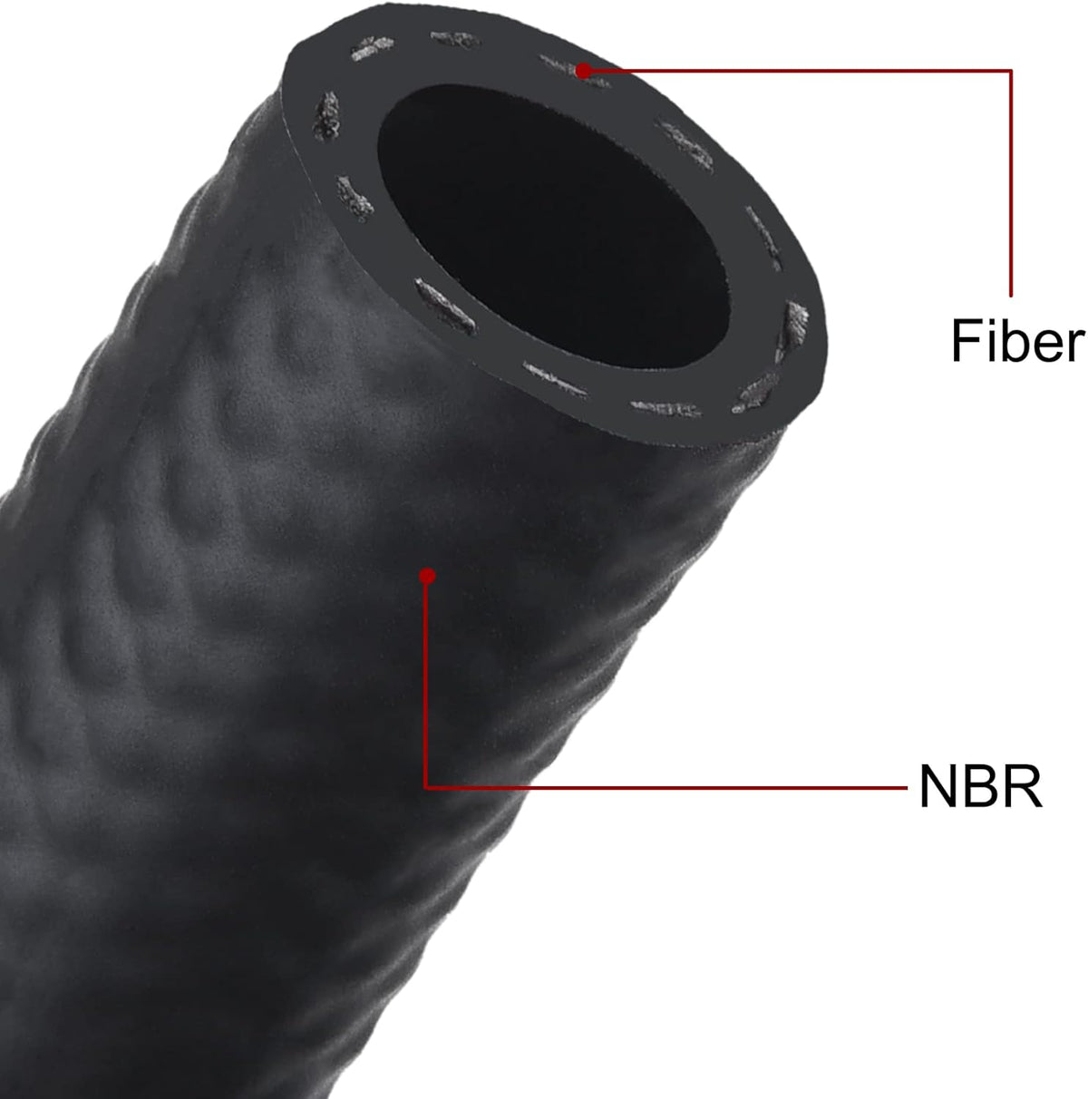 3/8 Fuel Hose Line NBR Rubber 25FT Pack of 2 U77268