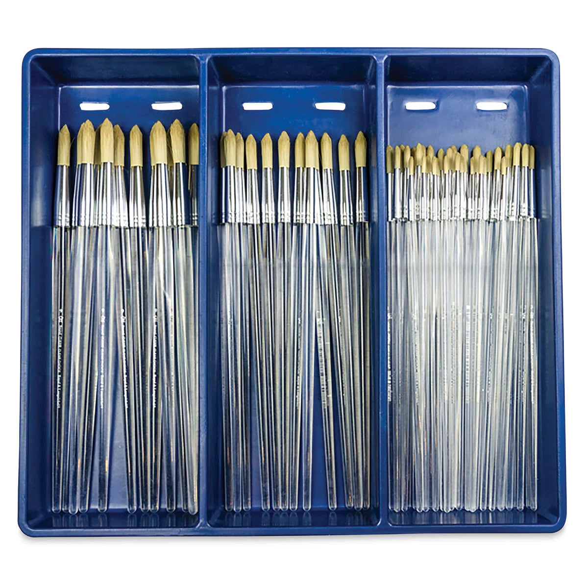 Clear Choice Brush Set Round Set of 60 Long Handle H43939
