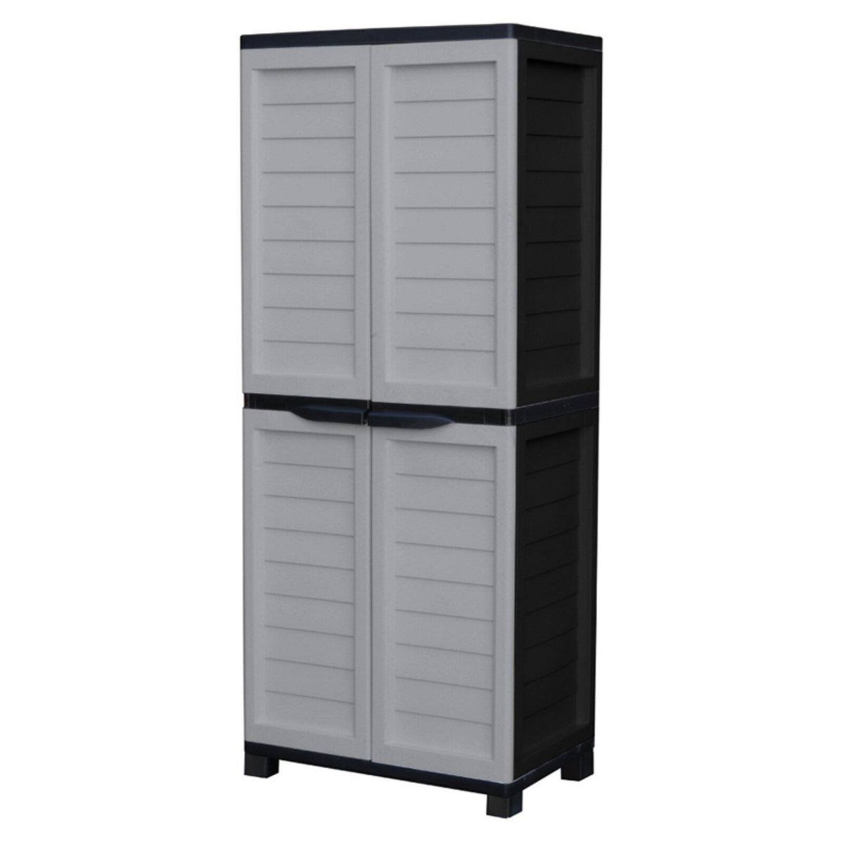 Black Vertical Partition Cabinet with 4 Shelves T678731