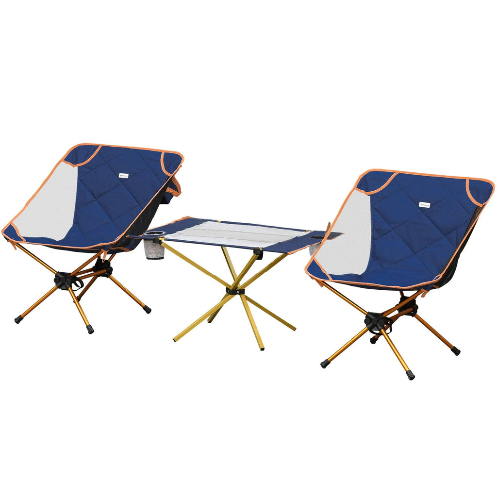 Lightweight Folding Camping Table Set with 2 Chairs and Carry Bag Z180732