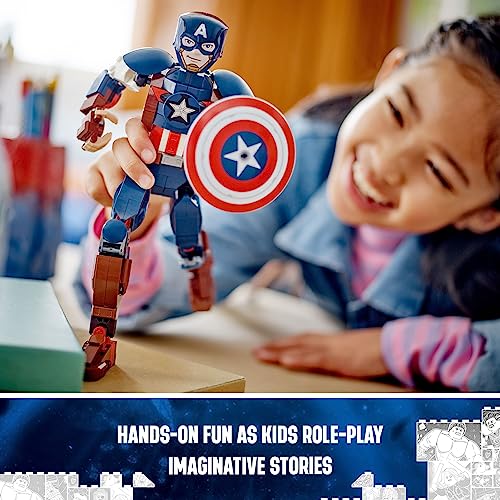 Buildable Captain America Action Figure with Attachable Shield F316818