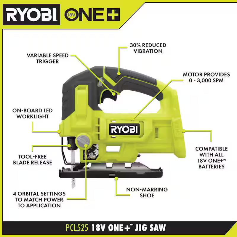 18V Cordless Jig Saw X257