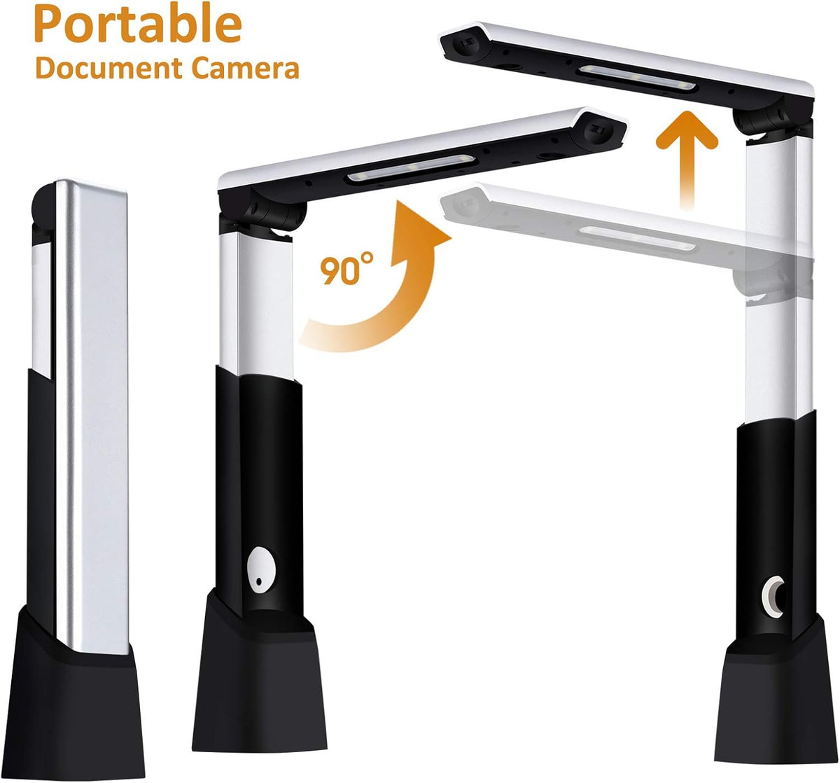 10MP CMOS Document Camera Scanner with LED Light and Microphone F6335