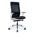 White Frame Black Mesh Ergonomic Office Chair F701