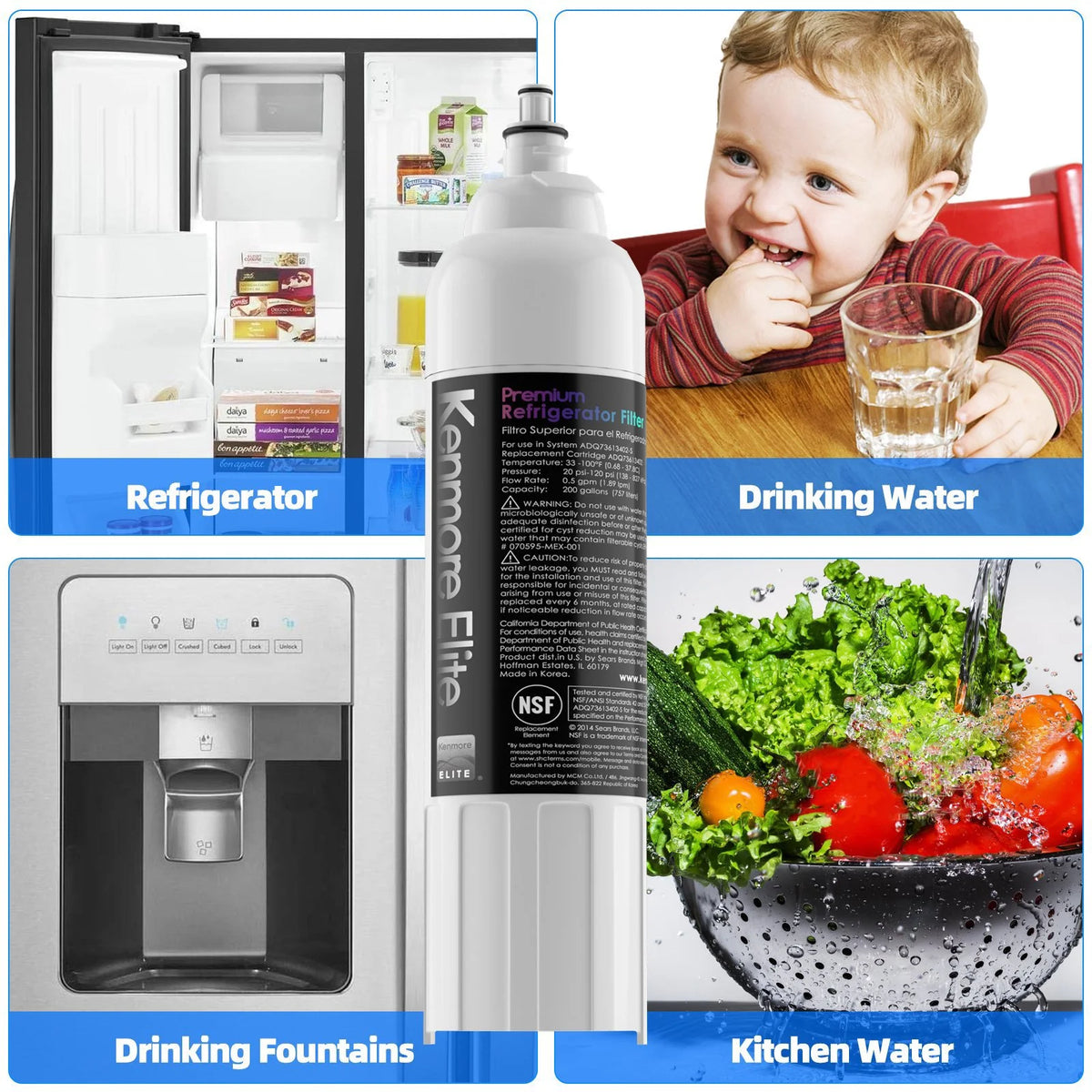 Refrigerator Water Filter Pack of 2 L771