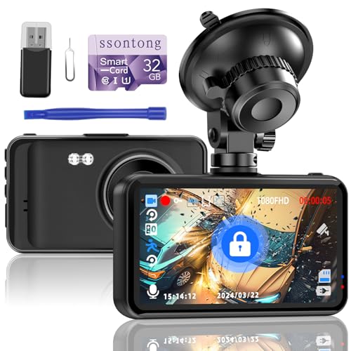 1080P FHD Dash Cam with 32GB Card U28533